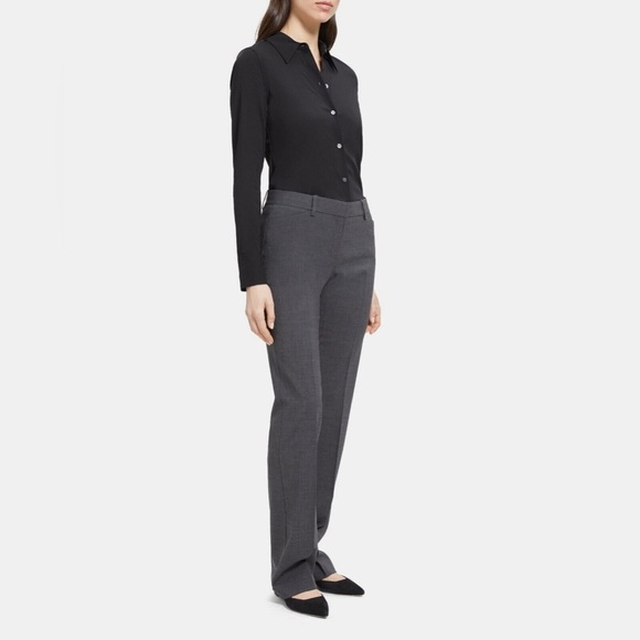 Theory Black and Gray Trousers - Picture 1 of 8